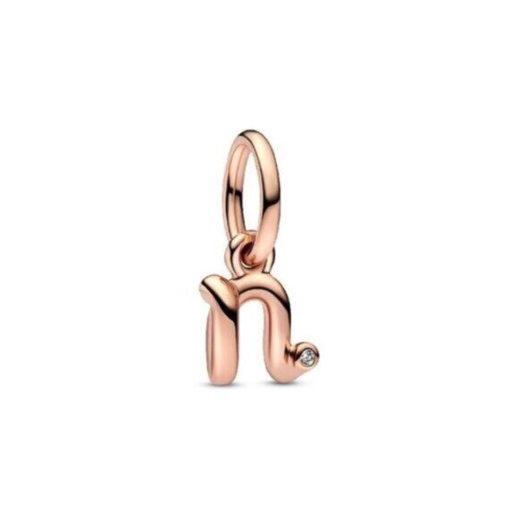 Pandora Moments 14K Rose Gold Plated Cz Dangle Charm - Picture 1 of 3